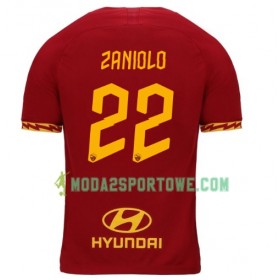 Koszulka AS Roma Zaniolo 22 Domowe Stroje Piłkarskie 2019/20 Krótki Rękaw